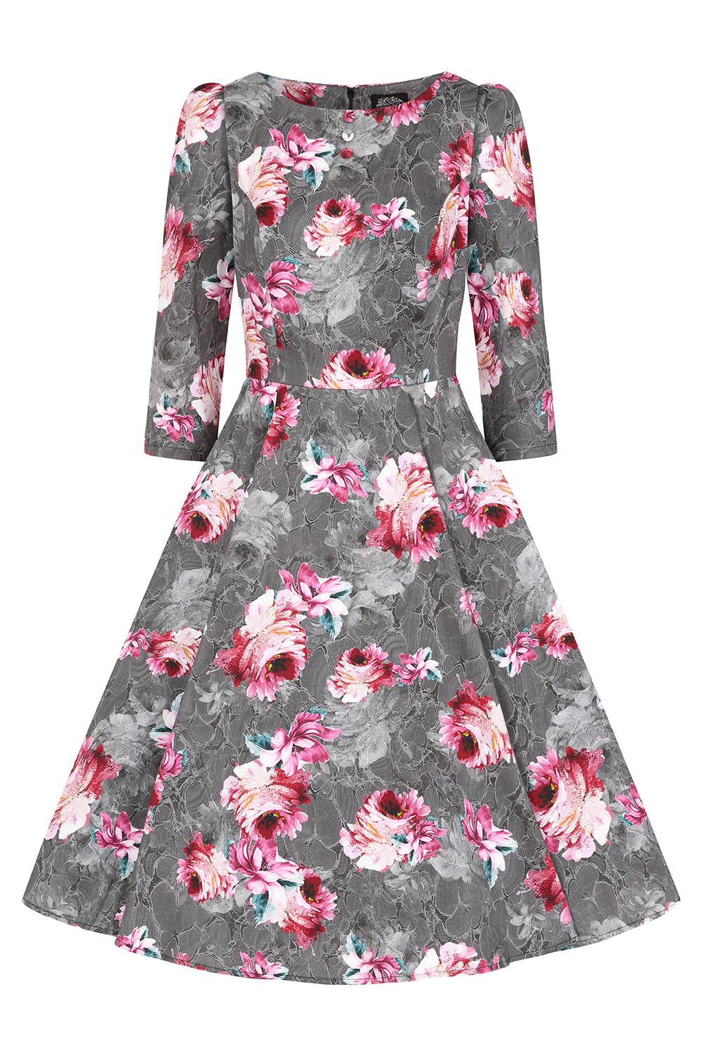 Harriet Floral Swing Dress in Extended Sizing